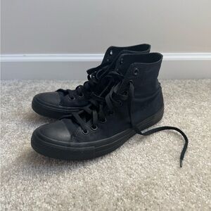Black High Top Converse Chuck Taylor’s